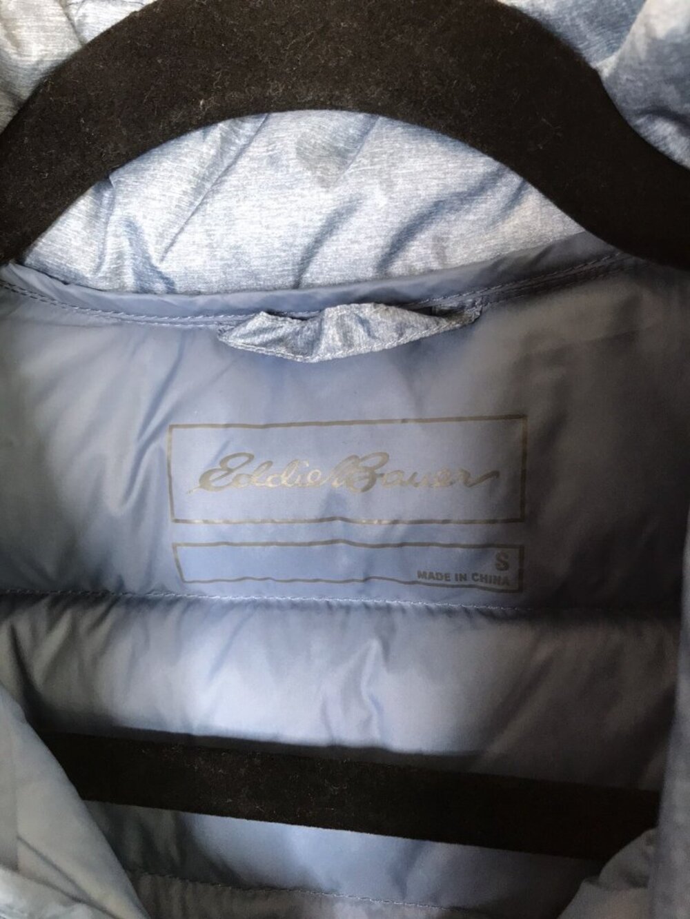 Eddie Bauer EB650 Down Puffer Vest Women's sz S Small Full Zip Frosty Blue - Picture 4 of 6